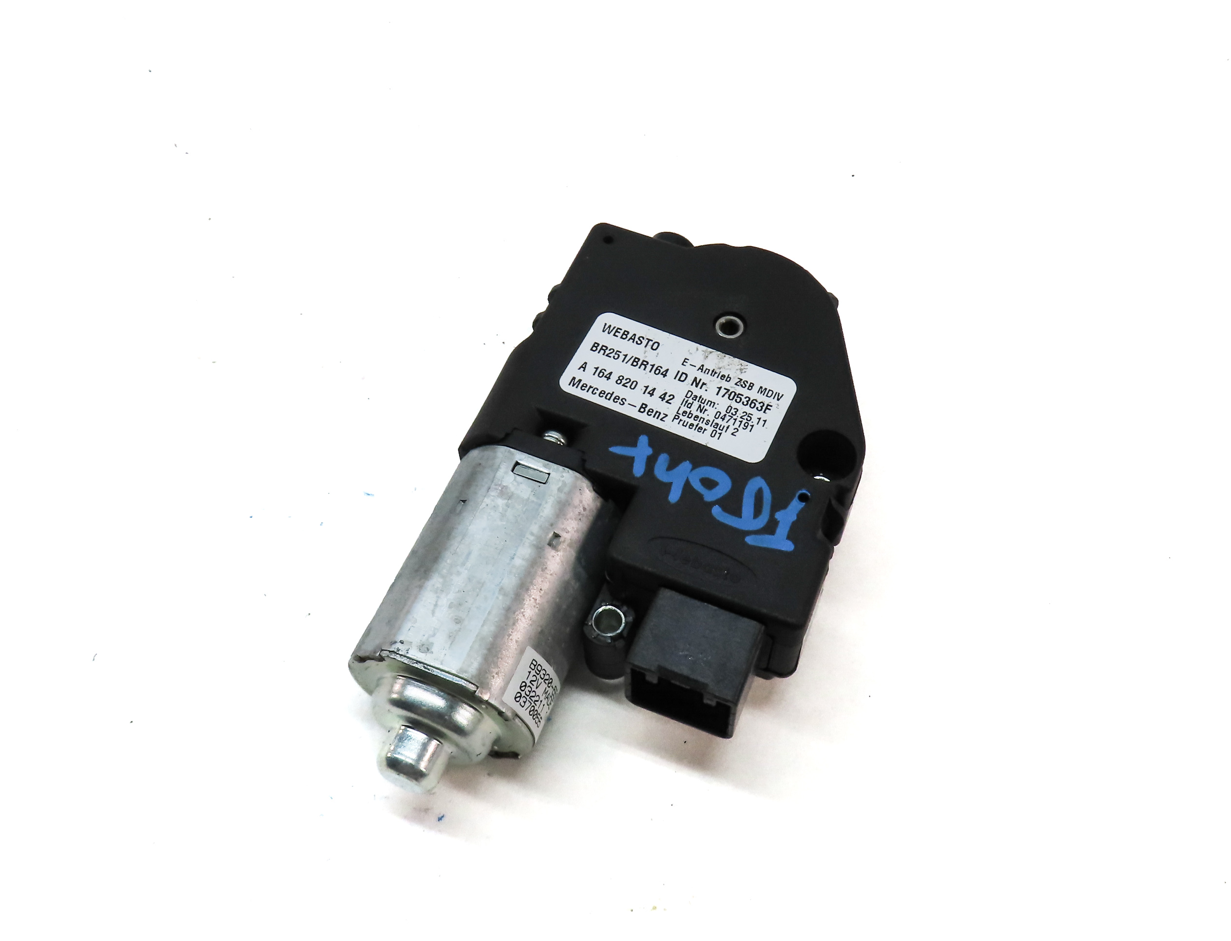 07-12 MB GL450 ML320 ML350 ML500 GL320 R320 R350 (W251 X164 W164) SUNROOF MOTOR — exact item pictured